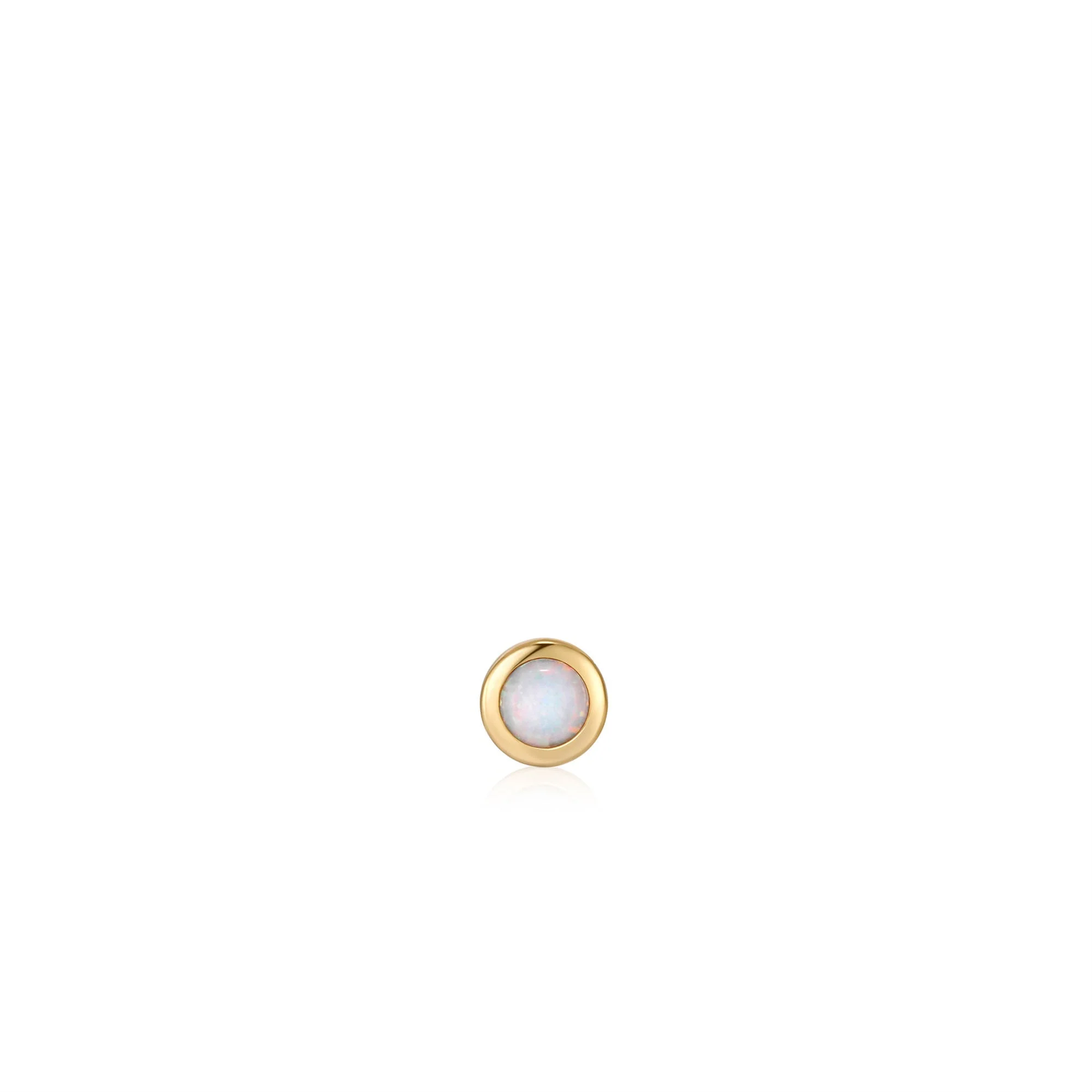 Boucle d'oreille simple dorées avec opale E035-11G