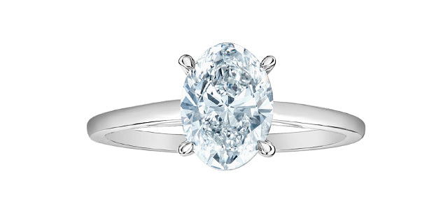 Solitaire oval classique