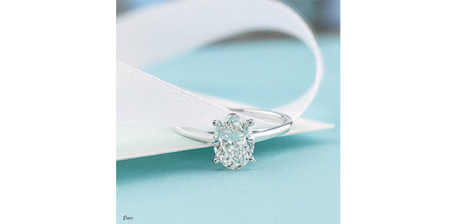 Solitaire oval classique
