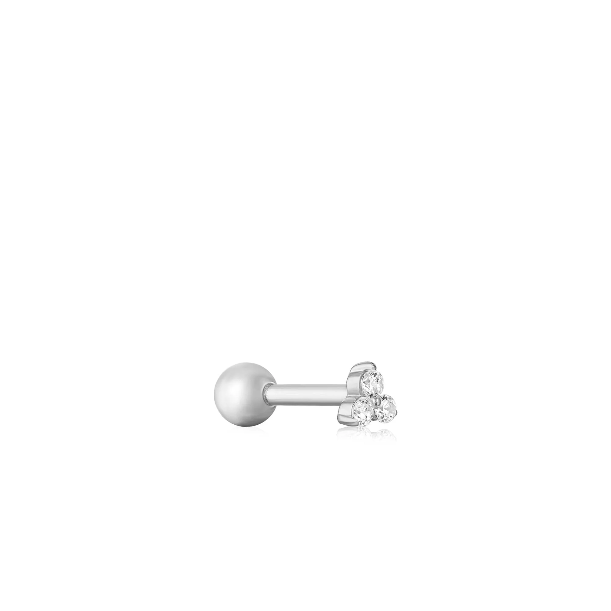 Boucle d'oreille simple argent E035-08H