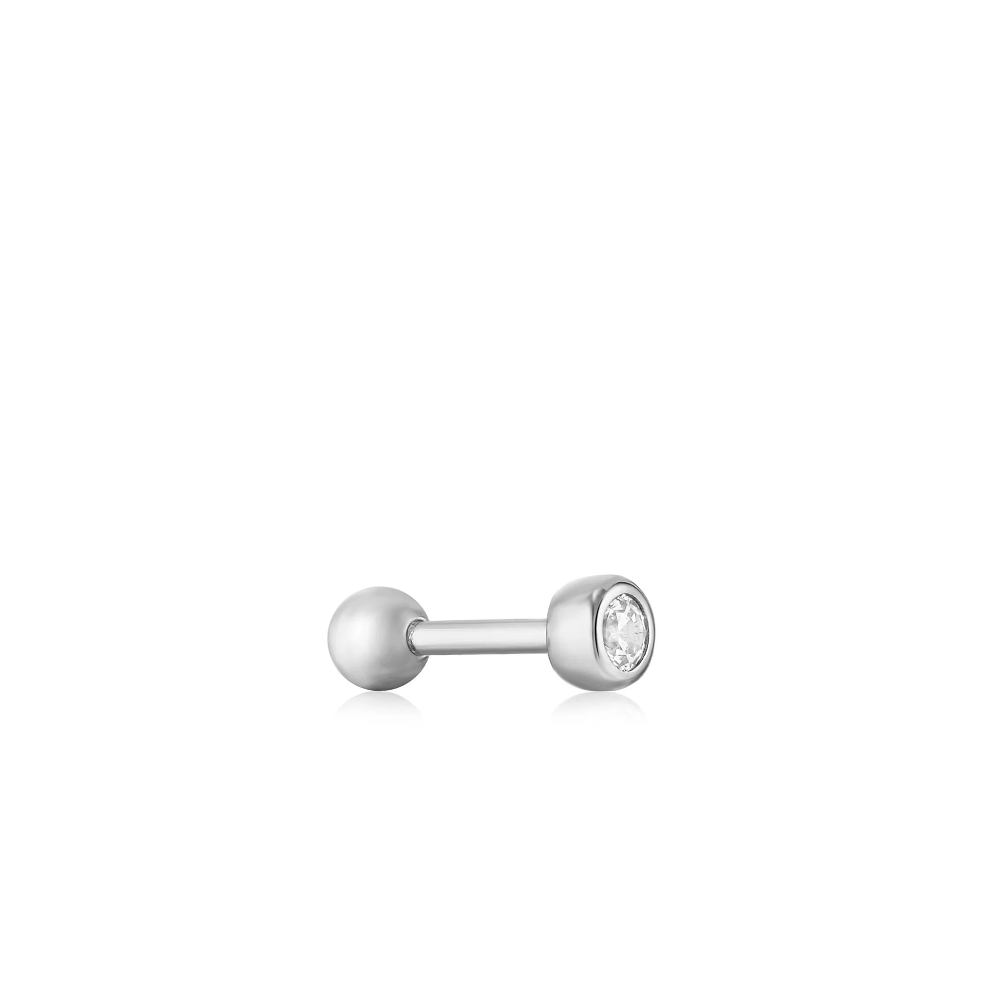 Boucle d'oreille simple en argent E035-06H