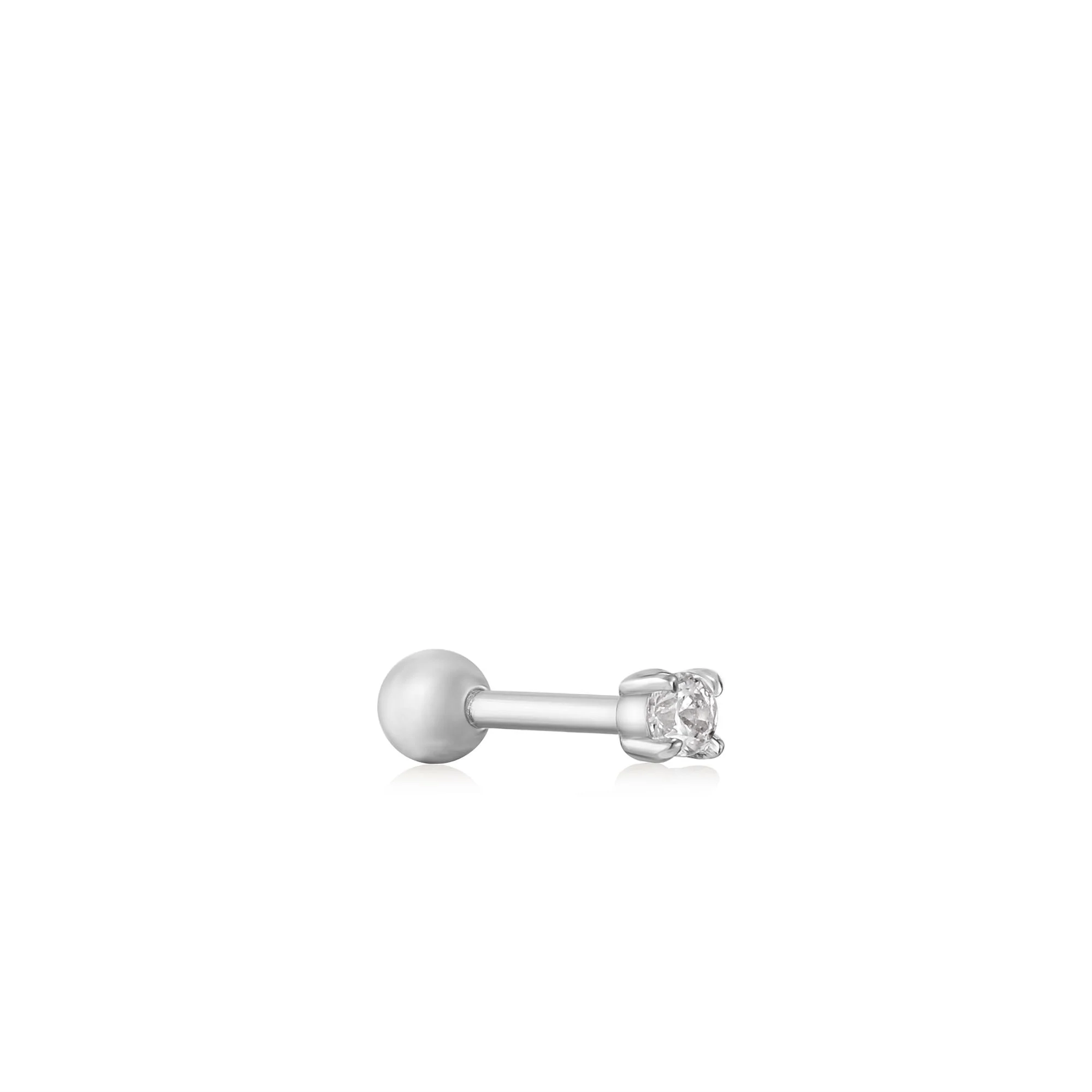 Boucle d'oreille simple en argent E035-05H