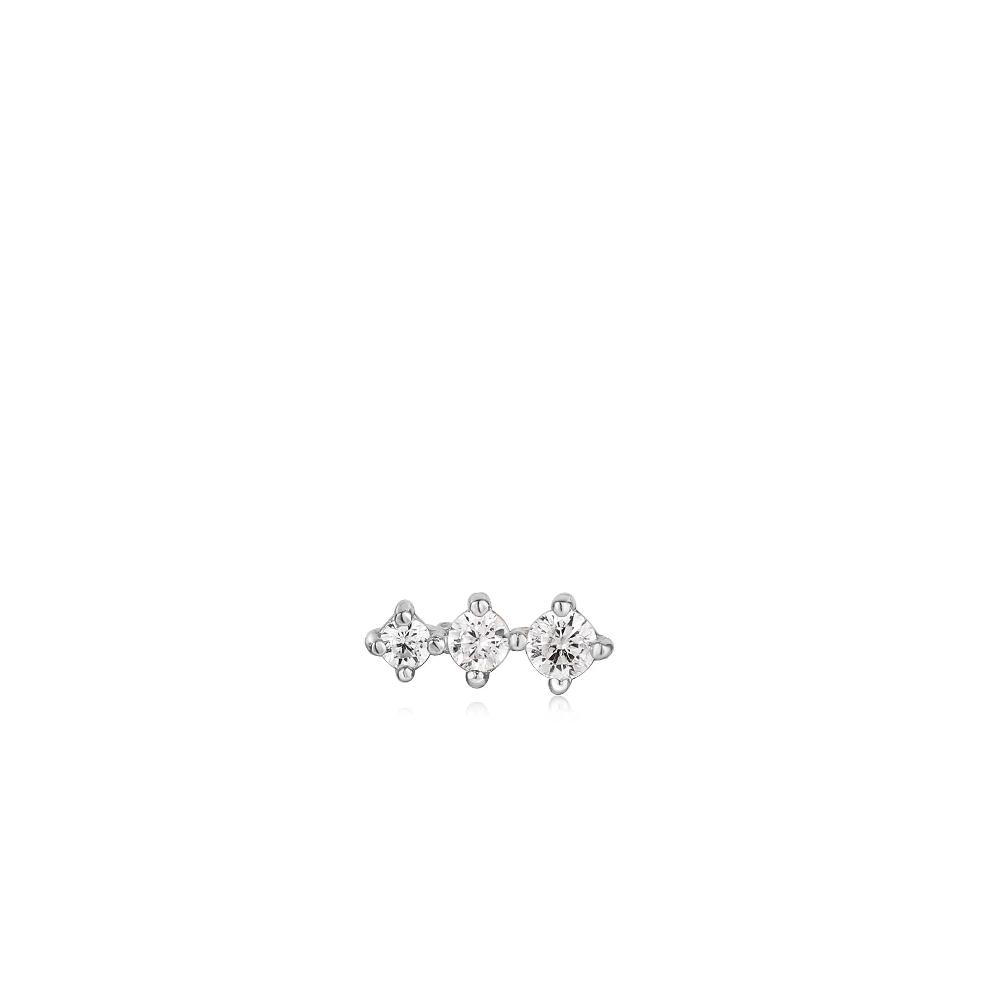 Boucle d'oreille simple Silver Sparkle E035-09H