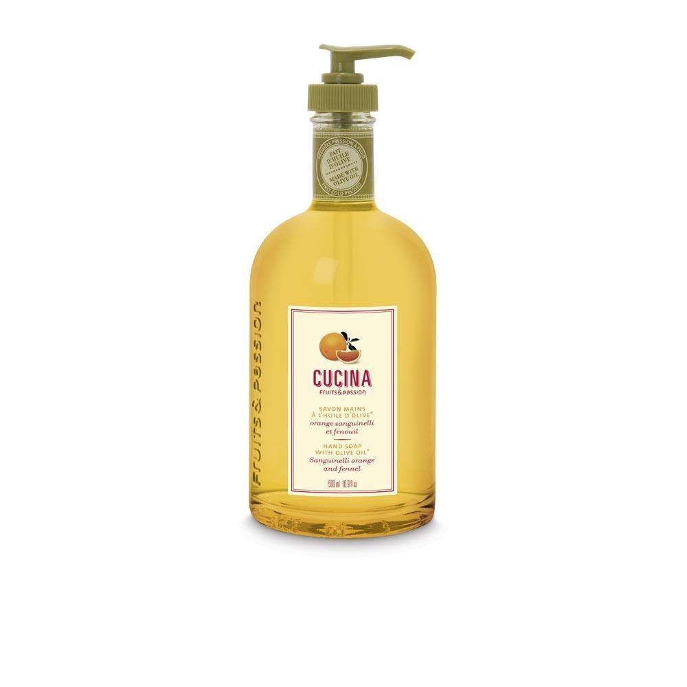 Savon mains à l’huile d’olive Orange Sanguinelli et Fenouil 200ml